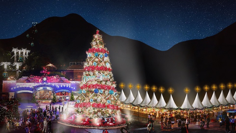 香港海洋公園40周年推聖誕全城 特色耶誕市集夜間限免開放